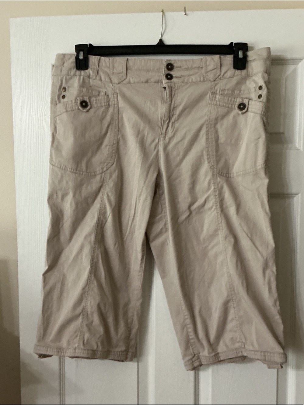 Style & Co Beige Knee-Length Cargo Pants